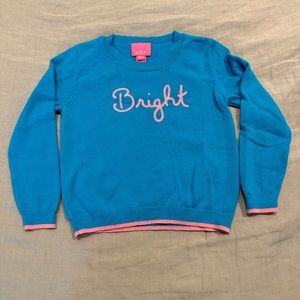 Lilly Pulitzer Toddler Christmas Sweater Blue